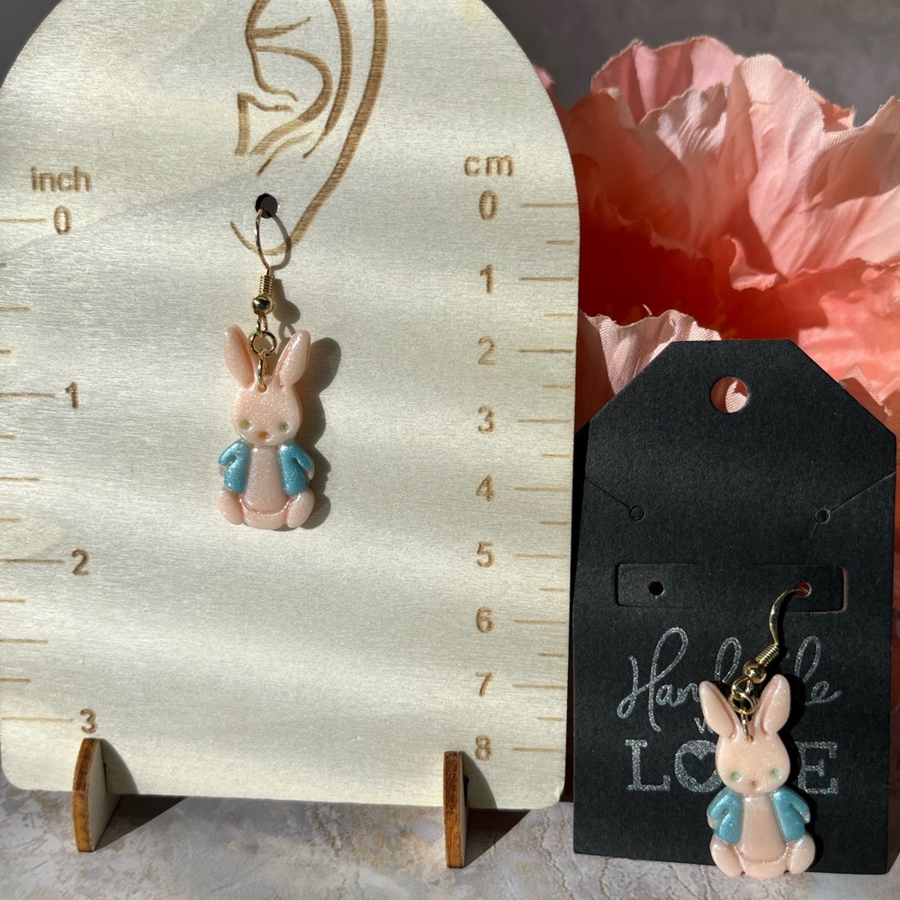 Bunny Earrings. - Picture 2 of 2
